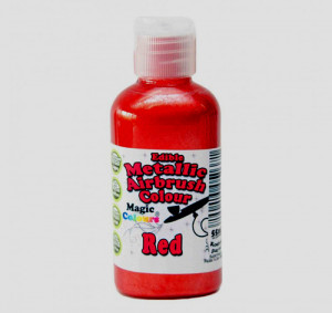 Rosso 55 ml. Colorante liquido Metallizzato anche per Aerografo. Magic Colours