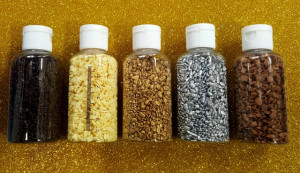 Scagliette Metallizzate al Cioccolato. Oro Argento Bianco Latte e Fondente.