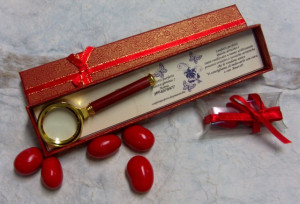 Set di 12 Bomboniere "Lente ingrandimento".