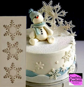 Stampo Fiocco di neve Natale con 3 forme