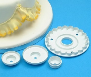 Stampo per Splendidi Pizzi Merletti e Ghirlande. Set di 4 stampi