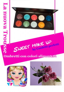 Trousse Gel. 10 Coloranti cremosi per alimenti. SWEET MAKEUP. Senza Glutine.