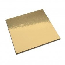 Vassoi Sottotorta. Quadrati da 20 a 35 cm. Sottili Oro e Argento