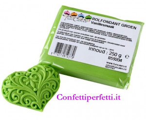 Verde Chiaro Pasta di zucchero FunCakes senza glutine