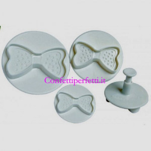 3 Fiocchi e Papillon giganti. Stampi espulsione 