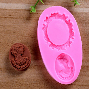 Diadema Cornice Donna. Barocco Vintage. Stampo in silicone