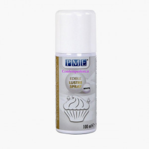 Extra Bianco. Spray Brillante e Perlescente Alimentare. PME
