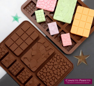Fantastico stampo per 9 forme. Grande Stampo in silicone per Cioccolato