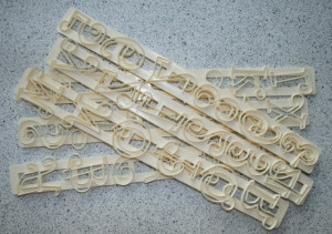 Stampo Funky Lettere 