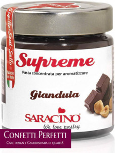 Gianduia. Pasta aromatizzante Le Supreme concentrata naturale. Saracino. 200 gr