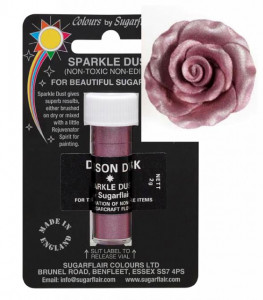 Glitters Damson Dusk. Sparkles. Sugarflair