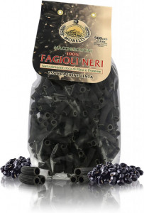 Maccheroncini di Fagiolo nero. Pasta Morelli. 500 gr.