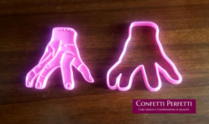 Mano Famiglia Addams. Stampo tagliapasta con Cutter per Biscotti. Cartoni animati. Cookie and Fondant Cutter