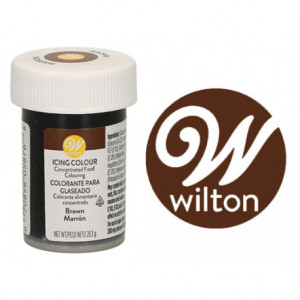 Marrone. Gel Wilton. Nuova Produzione Gel Icing Color 28 gr