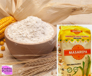 Masarepa. Farina di Mais Bianco. Senza Glutine. 1 Kg