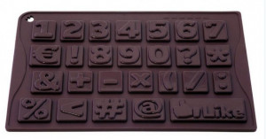 Stampo in policarbonato per numeri di Cioccolata