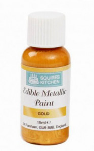 Oro. Colorante Pittura Alimentare Liquida. Squires Kitchen