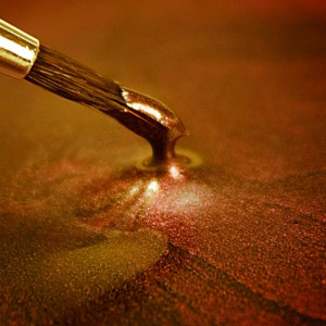 Oro Scuro Metallizzato. Vernice Colorante in gel. Rainbow Dust