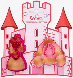 Principessa e Carrozza. Set di 2 Stampi. Decora