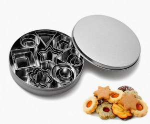 Set C di 24 Stampi Geometrici in metallo