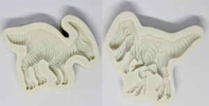 Tirrannosauro Rex e Protoceratopo. Dinosauro. Stampo in silicone