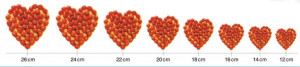 Tortiera Cuore. Cornice Regolabile in acciaio inox.