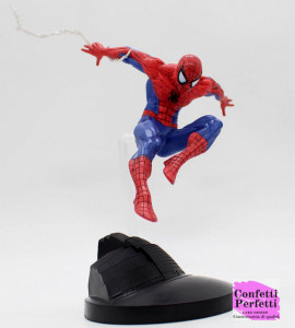 Uomo Ragno Volante con Ragnatela. Grande Statuina in PVC di Spiderman. Avengers