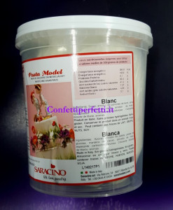 1 Kg Bianca. Gum paste ideale per Fiori. Saracino