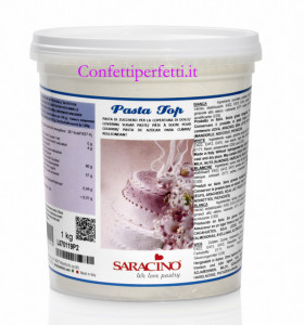 1 Kg. Bianca. Pasta di zucchero Top Saracino. Gluten Free