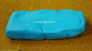 1 Kg. Celeste Frozen. Pasta di zucchero Confetti Perfetti. Gluten Free