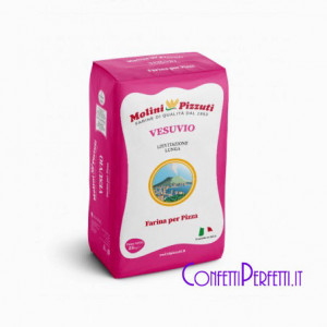 5 kg. Vesuvio. Farina grano tenero tipo “0” con W 350. Ideale per impasti ad alta idratazione. Pizzuti