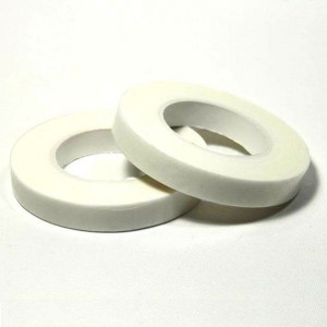 Bianco.12 mm. Nastro o Guttaperga per Fiori