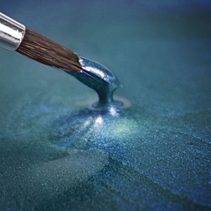 Blu Pavone Metallizzato. Colorante in gel. Rainbow Dust