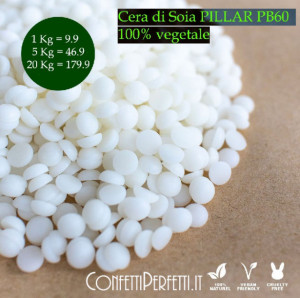 Cera di soia candele