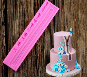 Chiusura lampo Zip e Tiretti. Stampo in silicone