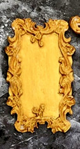 Cornice di uno Specchio decorato. Barocco Vintage. Stampo in silicone