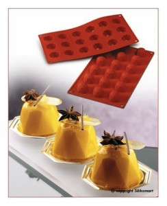 Diamanti. Stampo in silicone per Muffin, Brownie, Cupcake e Dolci.
