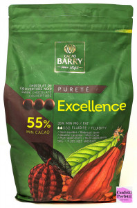 Excellence 55%. Cioccolato Fondente. Cacao Barry