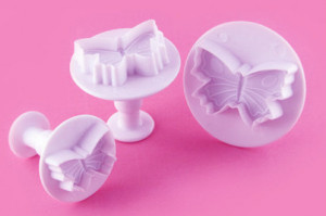 Farfalle. Set 3 Stampi espulsione di varie dimensioni Tagliapasta.