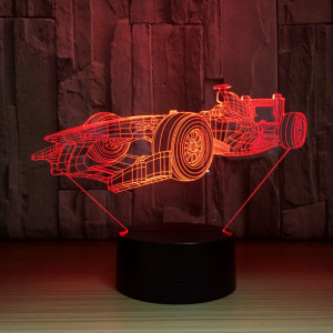 Ferrari Formula 1. Lampada 16 colori 3/D Led. Telecomando incluso.Cake Topper