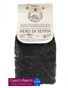 Fusilli al nero di Seppia. Pasta Morelli. 500 gr.