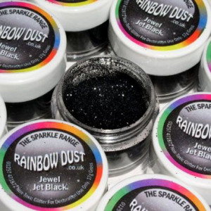 Glitters Nero. RD Sparkles Decorativi Jewel Black. Rainbow Dust