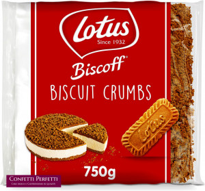 Granella di Biscotti Lotus Crumble Biscoff Speculoos. Busta da 750 gr