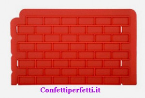 Mattoni. Stampo in silicone per decorazioni a rilievo. Modecor.