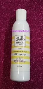 Oro 180 ml. Perlato. Colorante a base acqua per Aerografo. WFD