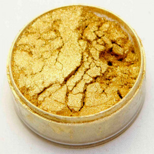 Oro del Tesoro Perlescente con Glitter. Colorante concentrato in polvere. Sugarflair