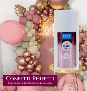 Oro Rosa Brillante. Nuovo Lucidante Spray. Lustre Spray. PME
