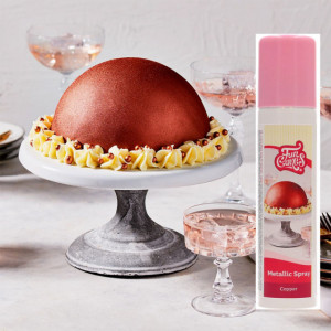 Oro Rosa Metallizzato. Spray di 100 ml. Funcakes