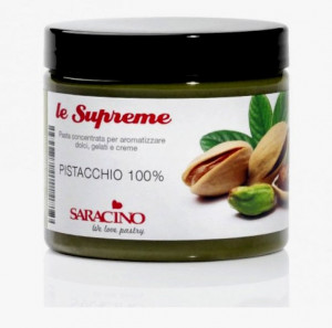 Pistacchio puro al 100%. Aroma Supreme in Pasta concentrato. Saracino.