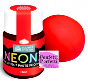 Rosso. Fluo NEONZ. Colorante alimentare in gel. Squires Kitchen